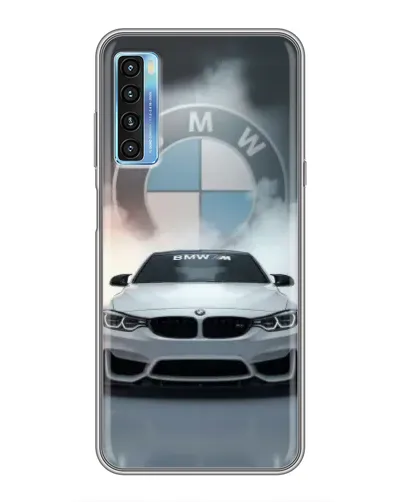 Чехол для TCL 20L с картинкой «BMW в белом дыму» Чехол для TCL 20L с картинкой «BMW в белом дыму»