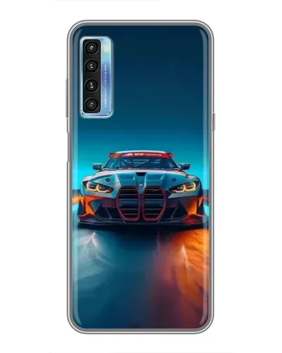 Чехол для TCL 20L с картинкой «BMW — огни неона» Чехол для TCL 20L с картинкой «BMW — огни неона»