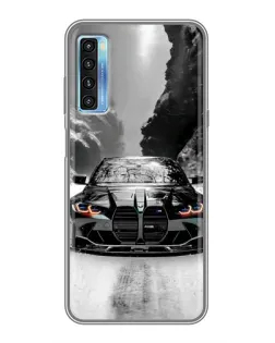 Чехол для TCL 20L с картинкой «BMW — акварельный дрифт»