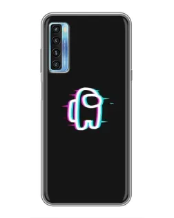 Чохол для TCL 20L з картинкою «Among Us неон»