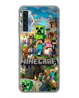 Чохол для TCL 20L з картинкою «Замок Minecraft»