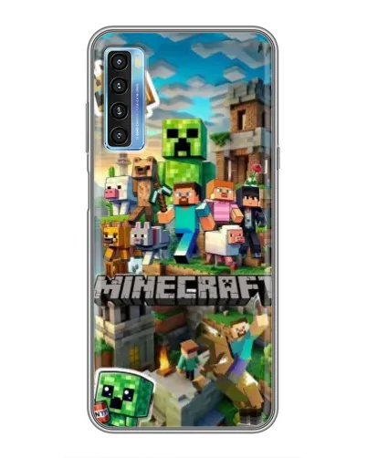 Чохол для TCL 20L з картинкою «Замок Minecraft»