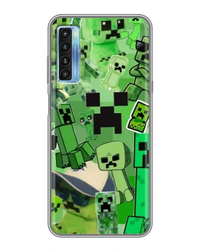 Чохол для TCL 20L з картинкою «Кріпери Minecraft»