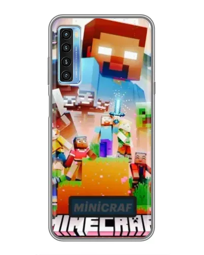 Чохол для TCL 20L з картинкою «Minecraft герої гри»