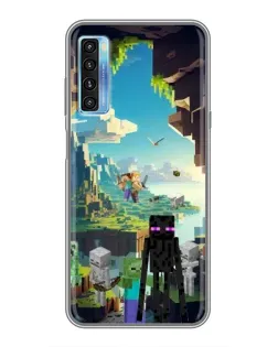 Чохол для TCL 20L з картинкою «Ендермен у лісі»
