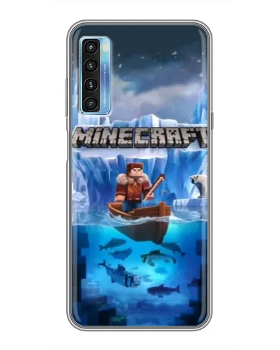Чохол для TCL 20L з картинкою «Minecraft льодянийсвіт»