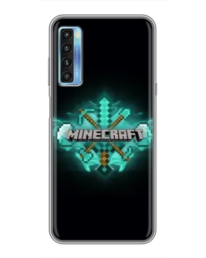 Чохол для TCL 20L з картинкою «Minecraft Diamond лого»