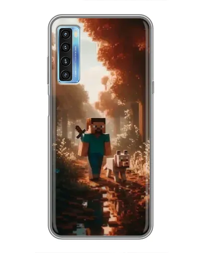 Чохол для TCL 20L з картинкою «Стів у лісі»