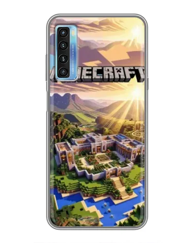 Чохол для TCL 20L з картинкою «Minecraft панорама»
