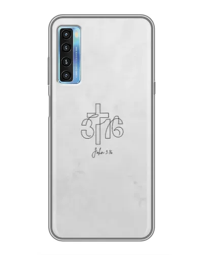Чехол для TCL 20L с картинкой «Иоанна 3:16 Крест»