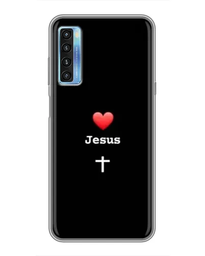 Чехол для TCL 20L с картинкой «Сердце - Jesus»