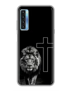 Чехол для TCL 20L с картинкой «Лев и Крест» Чехол для TCL 20L с картинкой «Лев и Крест»