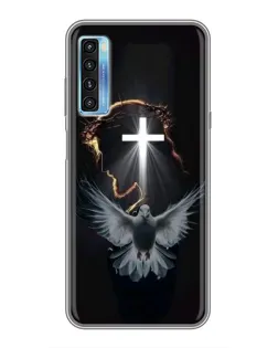 Чехол для TCL 20L с картинкой «Голубь и Свет»