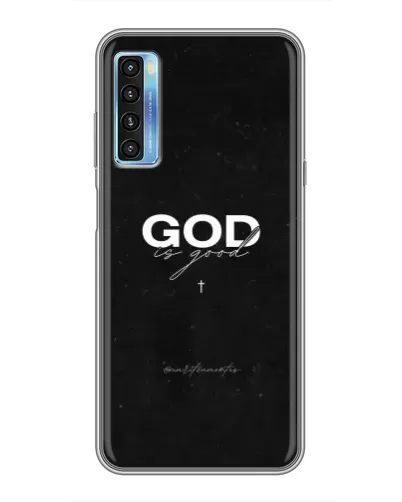 Чехол для TCL 20L с картинкой «GOD — Бог над всем»