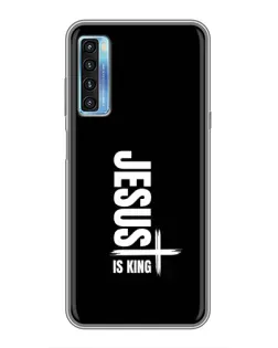 Чехол для TCL 20L с картинкой «Вертикаль веры Jesus»
