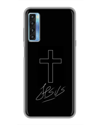 Чехол для TCL 20L с картинкой «Графический крест Jesus» Чехол для TCL 20L с картинкой «Графический крест Jesus»