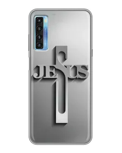 Чехол для TCL 20L с картинкой «Металлический крест Jesus» Чехол для TCL 20L с картинкой «Металлический крест Jesus»