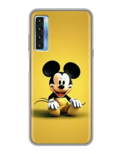 Чехол для TCL 20L с картинкой «Микки на желтом»