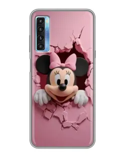 Чехол для TCL 20L с картинкой «Минни сквозь стену»