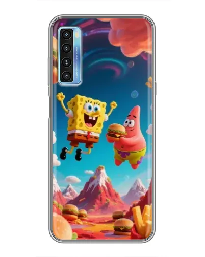 Чехол для TCL 20L с картинкой «Космический фастфуд»