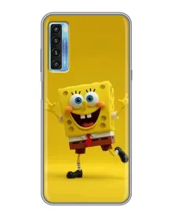 Чехол для TCL 20L с картинкой «Позитивный Губка Боб»