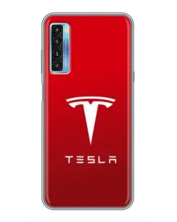 Чехол для TCL 20L с картинкой «Tesla Red Classic»