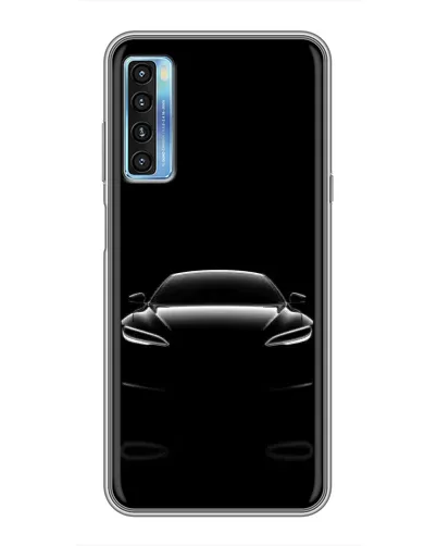 Чехол для TCL 20L с картинкой «Силуэт Tesla Night» Чехол для TCL 20L с картинкой «Силуэт Tesla Night»