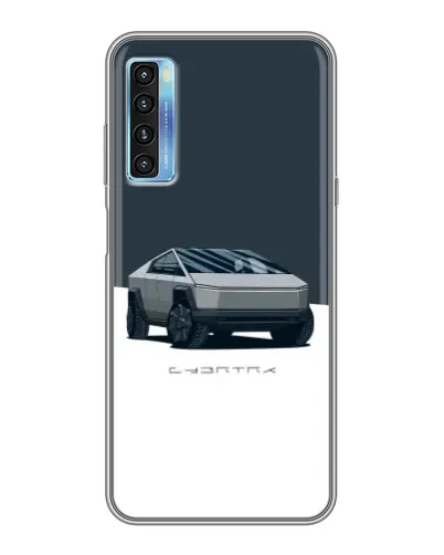 Чехол для TCL 20L с картинкой «Серебристый Cybertruck Tesla» Чехол для TCL 20L с картинкой «Серебристый Cybertruck Tesla»