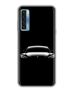 Чехол для TCL 20L с картинкой «Фары Tesla Night»