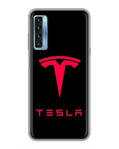 Чехол для TCL 20L с картинкой «Tesla Red Logo» Чехол для TCL 20L с картинкой «Tesla Red Logo»