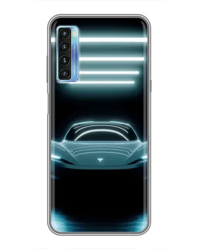 Чехол для TCL 20L с картинкой «Tesla в неоне» Чехол для TCL 20L с картинкой «Tesla в неоне»