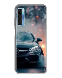 Чохол для TCL 20L з картинкою «Mercedes — нічне місто»