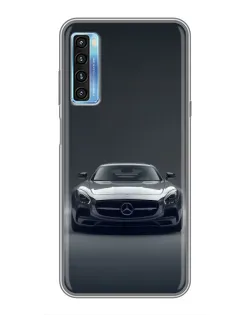 Чохол для TCL 20L з картинкою «Mercedes на чорному»