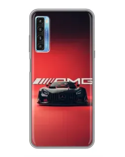 Чохол для TCL 20L з картинкою «Mercedes AMG — червона лінія»
