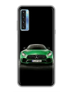 Чохол для TCL 20L з картинкою «Mercedes — неоновий лого»