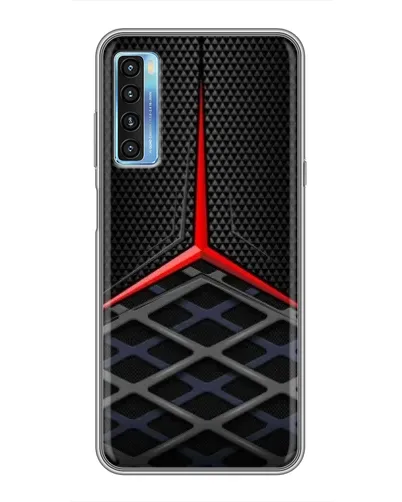 Чохол для TCL 20L з картинкою «Mercedes Carbon Grid»