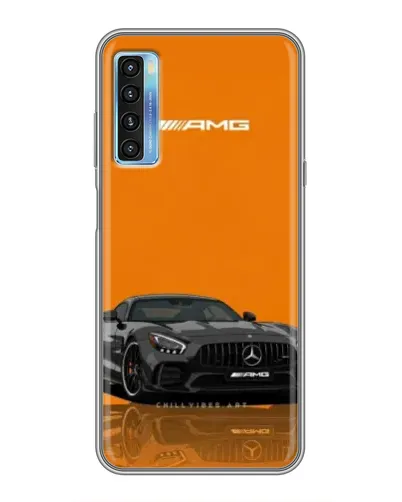 Чохол для TCL 20L з картинкою «Помаранчевий Mercedes AMG»