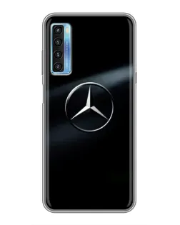 Чехол для TCL 20L с картинкой «Mercedes на металле»