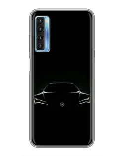 Чехол для TCL 20L с картинкой «Mercedes — силуэт авто»