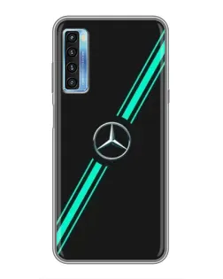 Чехол для TCL 20L с картинкой «Спортивные линии Mercedes»