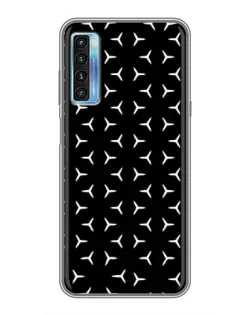 Чехол для TCL 20L с картинкой «Mercedes паттерн звезд»