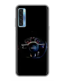 Чехол для TCL 20L с картинкой «Салон Audi — руль» Чехол для TCL 20L с картинкой «Салон Audi — руль»