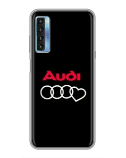 Чохол для TCL 20L з картинкою «Логотип Audi Heart»