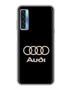 Чохол для TCL 20L з картинкою «Audi — золотий логотип»