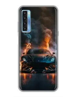 Чохол для TCL 20L з картинкою «Lamborghini димна естетика»