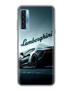 Чохол для TCL 20L з картинкою «Класичний Lamborghini надпис»