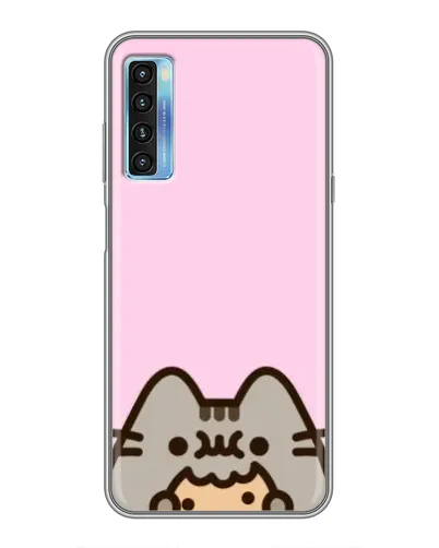 Чехол для TCL 20L с картинкой «Pusheen и печенье» Чехол для TCL 20L с картинкой «Pusheen и печенье»