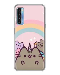 Чехол для TCL 20L с картинкой «Единорог Pusheen»