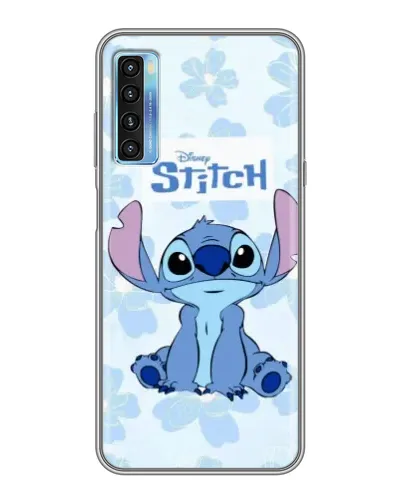 Чехол для TCL 20L с картинкой «Stitch среди цветов» Чехол для TCL 20L с картинкой «Stitch среди цветов»
