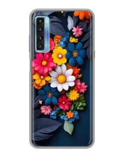 Чехол для TCL 20L с картинкой «Цветочная феерия»